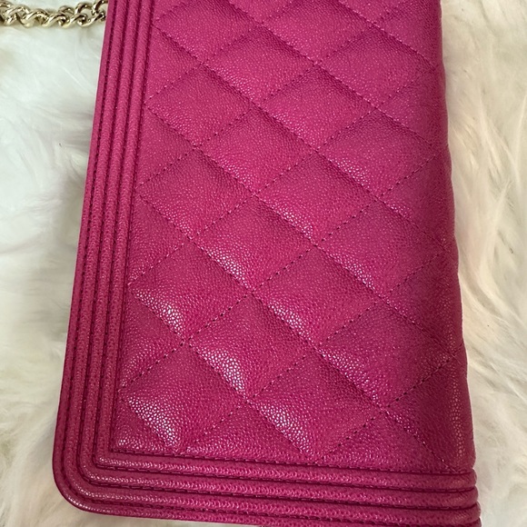 💎✨Authentic✨💎 Chanel  Leboy Wallet on Chain pink caviar leather with  🧿SoLD - Picture 6 of 16